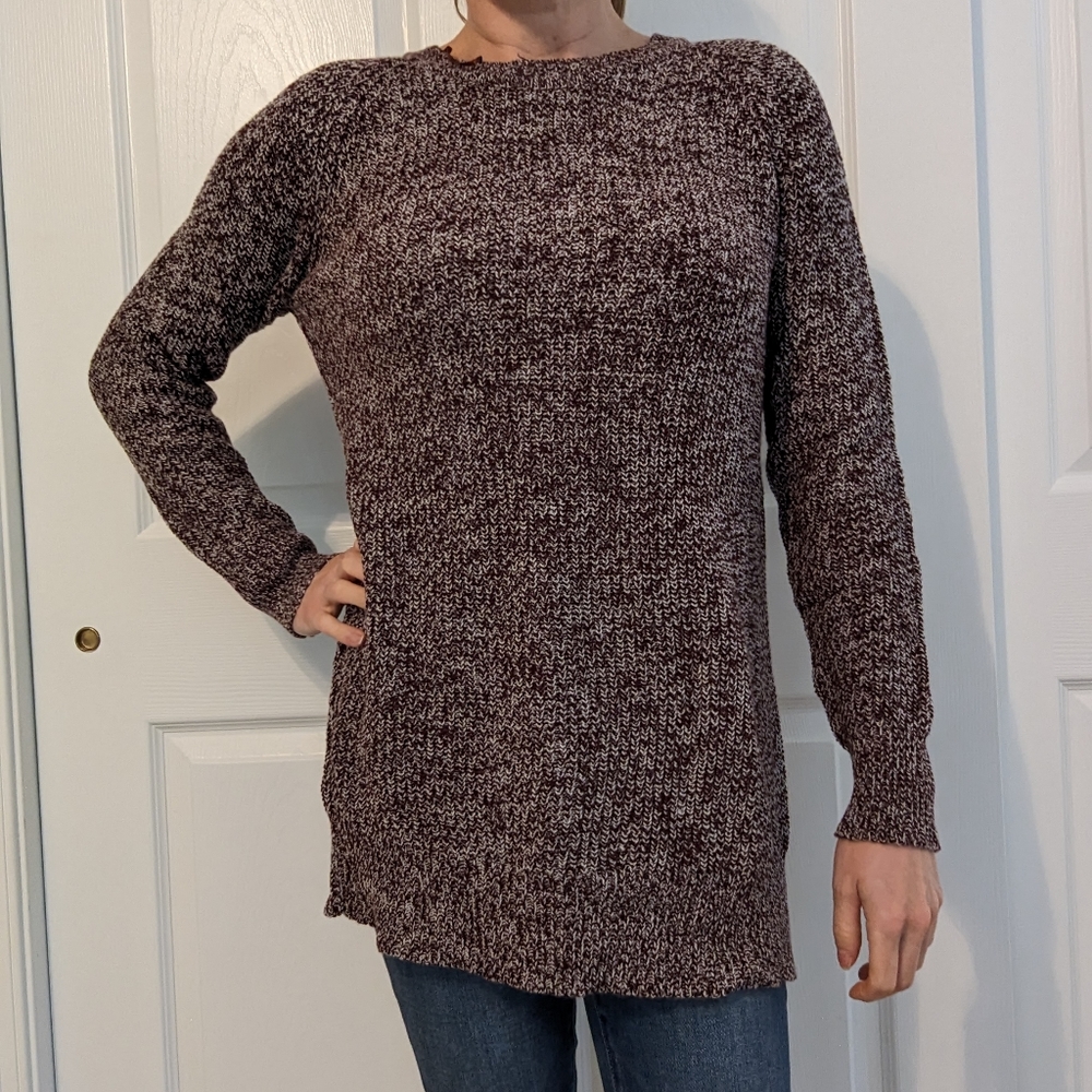 RETROD | Nolan Slit Back Pullover | Burgundy | S